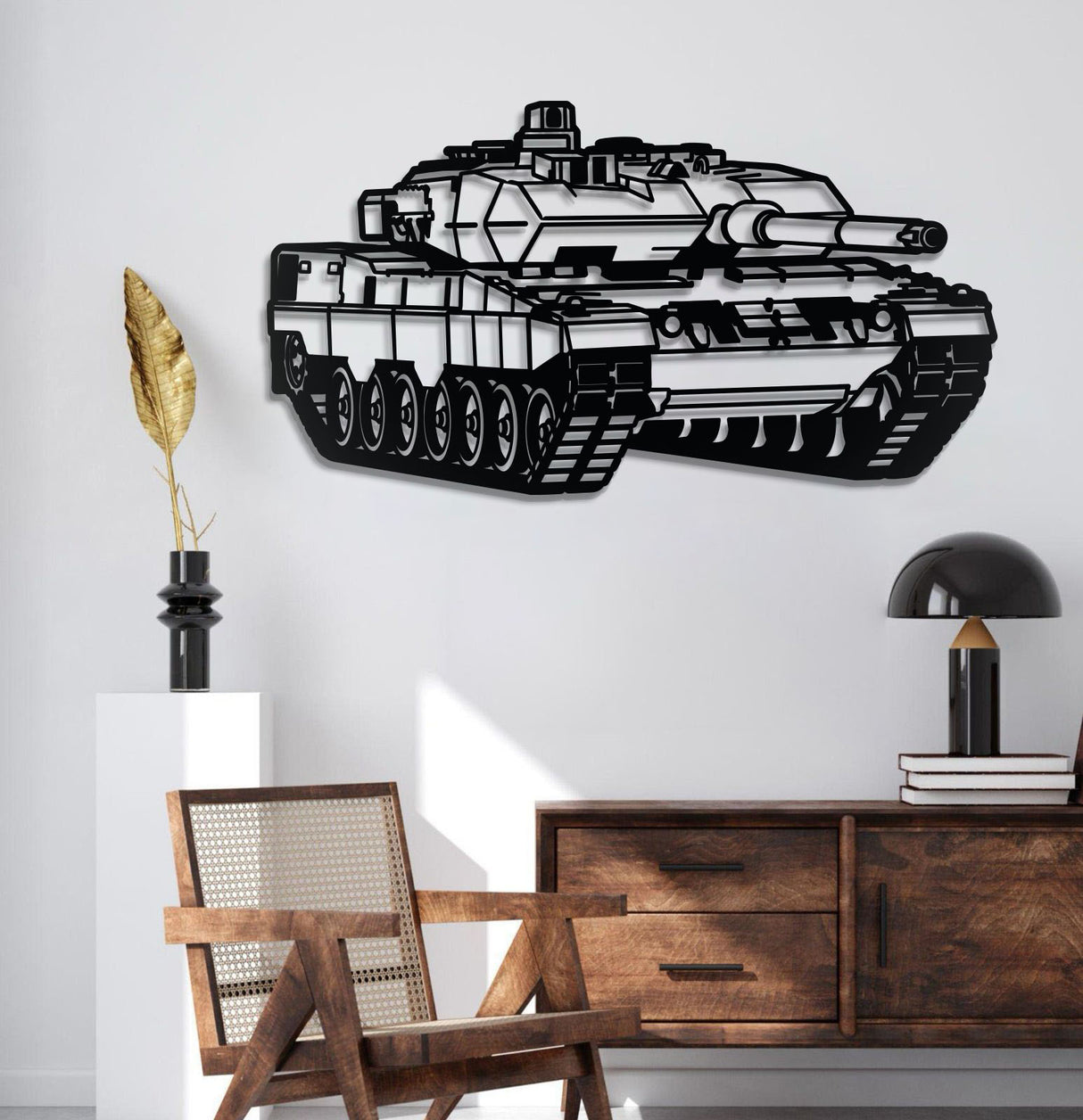 Leopard 2A6 Metal Tank Wall Art - NCP0639