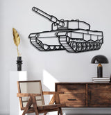 Leopard 2A4 Metal Tank Wall Art - NCP0637