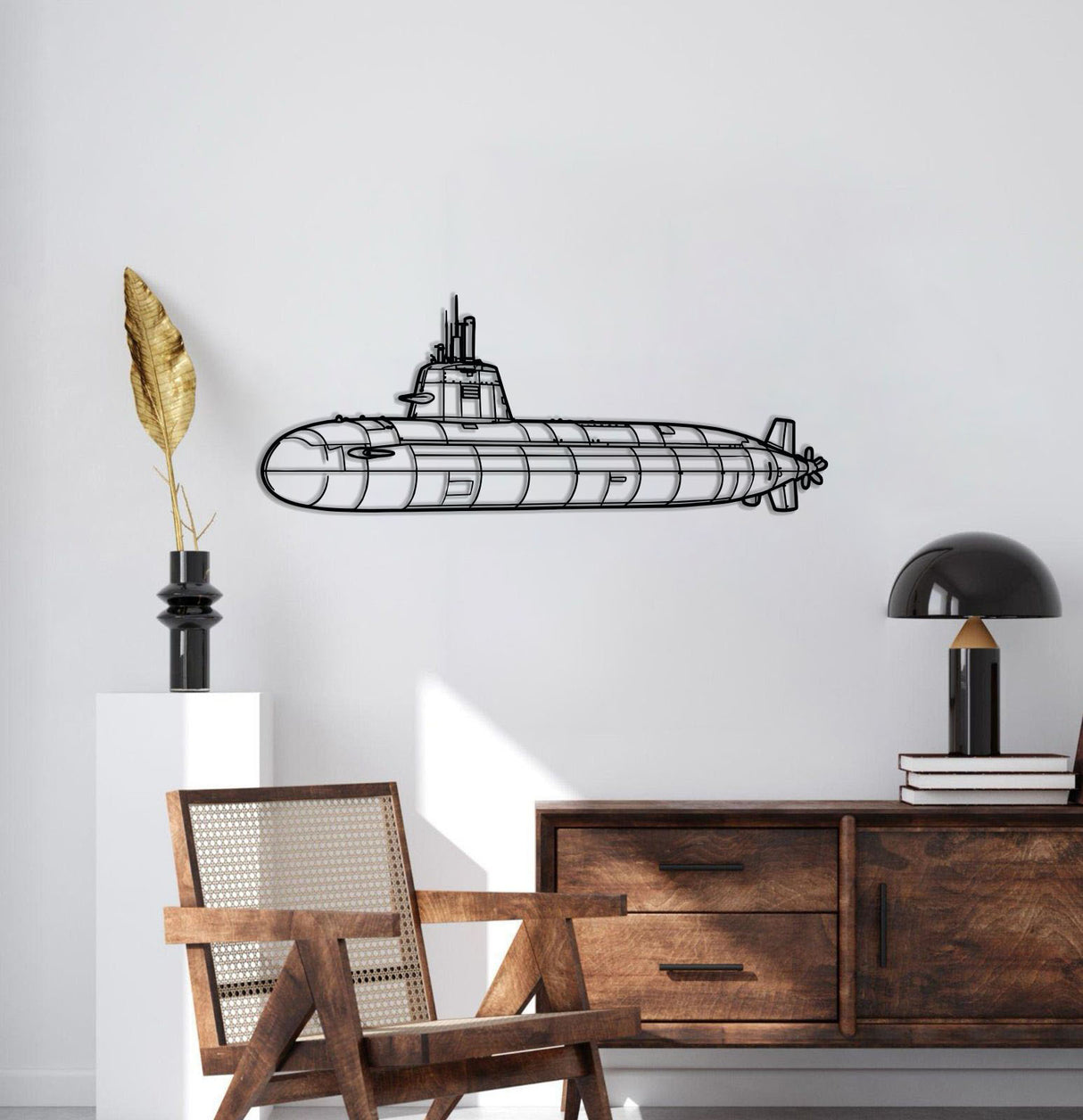 Type 216 Metal Submarine Wall Art - NCP0664