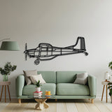 A185F Metal Aircraft Wall Art - NCP0512