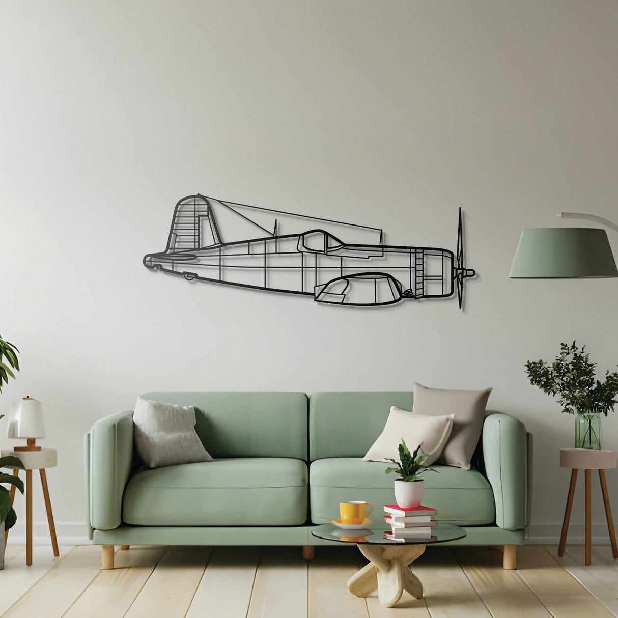 F4U-1A Corsair Metal Aircraft Wall Art - NCP0276