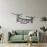 CV-22 Osprey Angle Metal Aircraft Wall Art - NCP0375