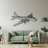 CP-107 Argus Angle Metal Aircraft Wall Art - NCP0417