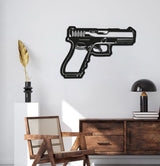 Glock Metal Weapon Wall Art - NCP0683