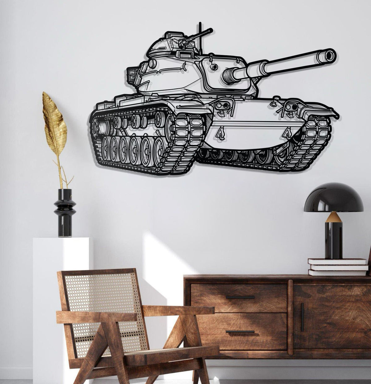 M60 Patton Metal Tank Wall Art - NCP0630