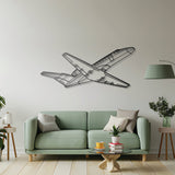 CJ3 Angle Metal Aircraft Wall Art - NCP0268