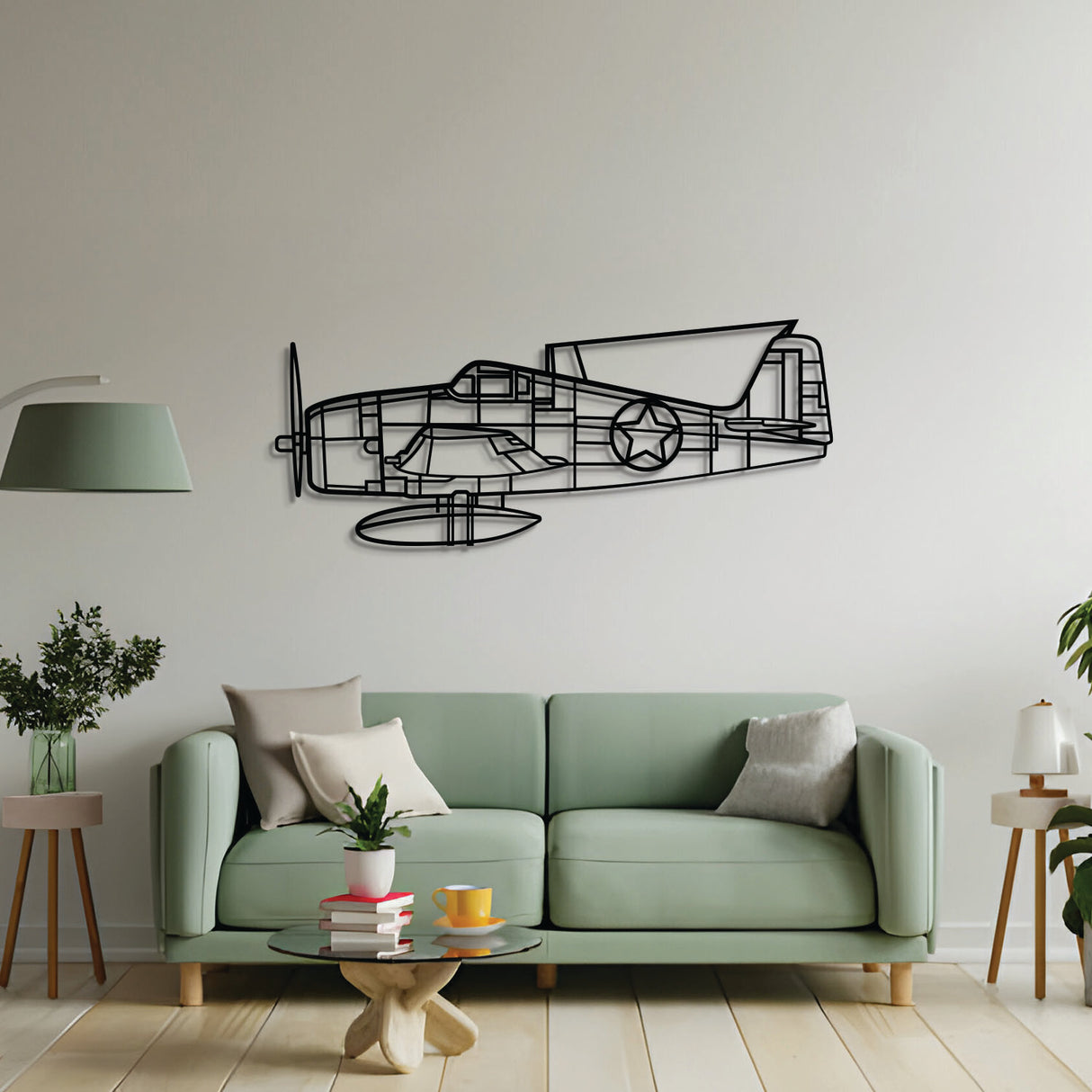 F6F-3 Hellcat Metal Aircraft Wall Art - NCP0557