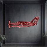 PA-46-350P Malibu Mirage Metal Neon Aircraft Wall Art - NCN0057