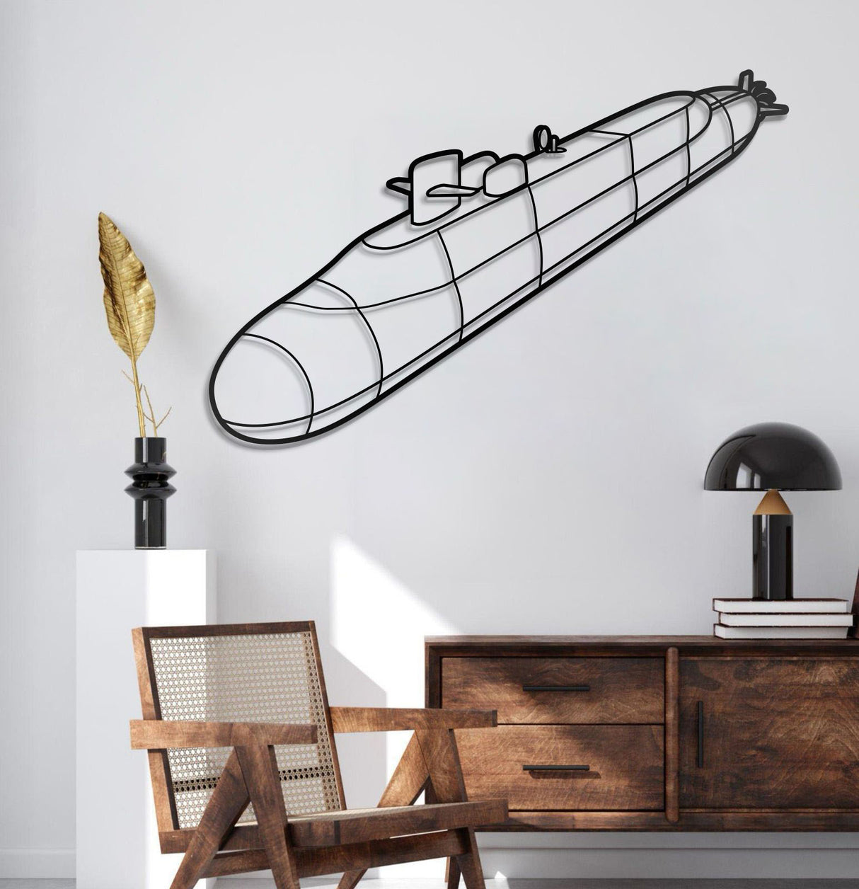 Ohio Class Metal Submarine Wall Art - NCP0644