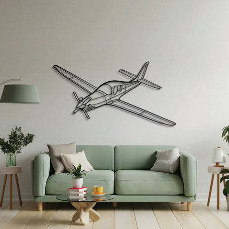 Aviation décor highlight: Evolution Angle laser-cut steel wall art with matte finish and elevation screws for avgeek spaces
