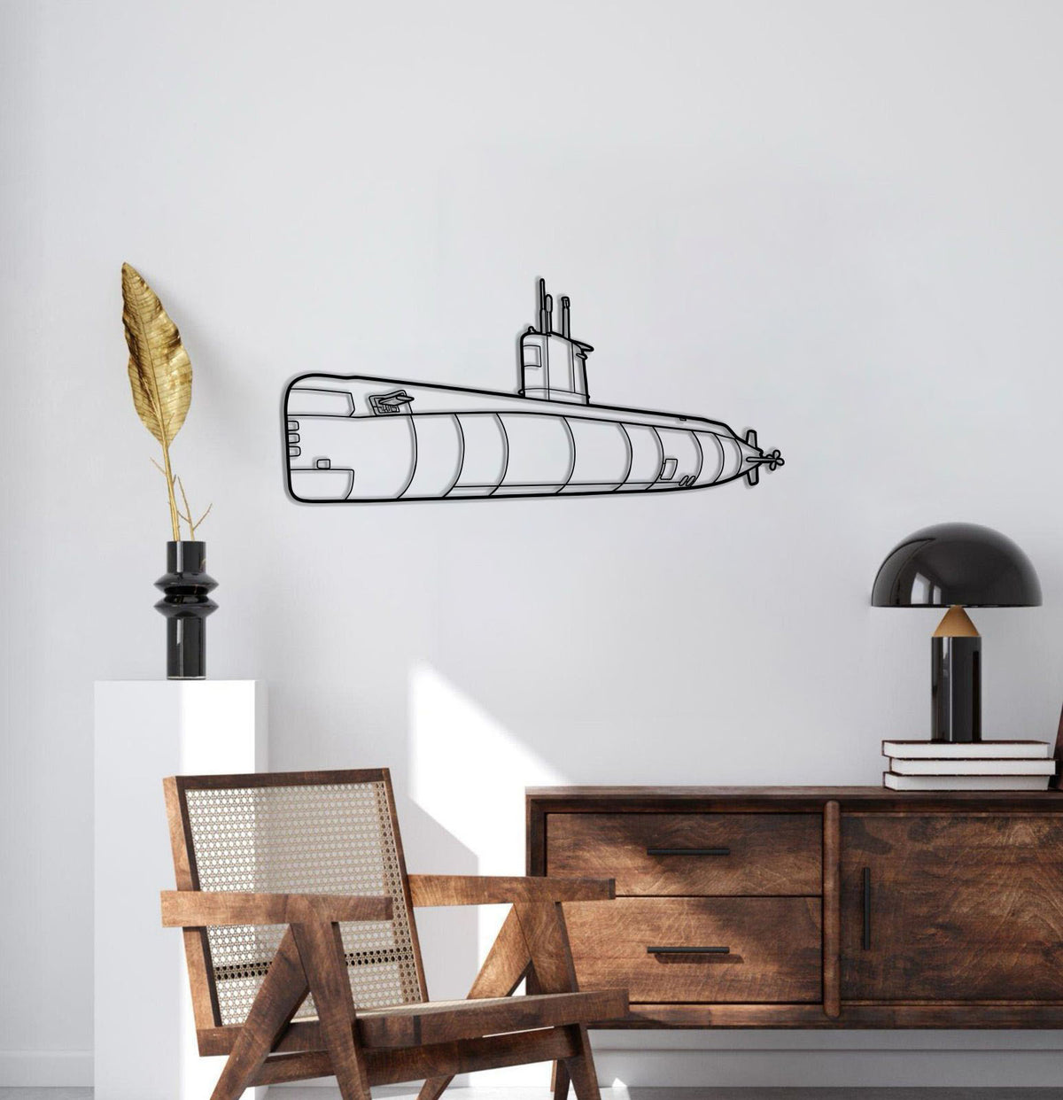 Skate Class Metal Submarine Wall Art - NCP0669