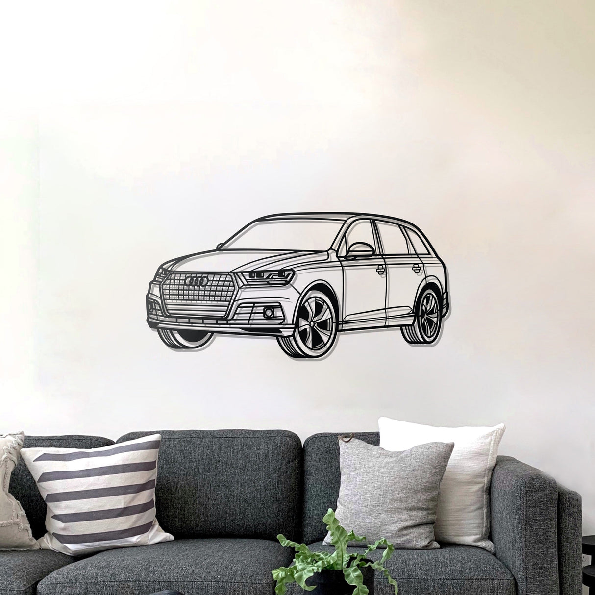 2016 Q7 Perspective Metal Car Wall Art - NC1205