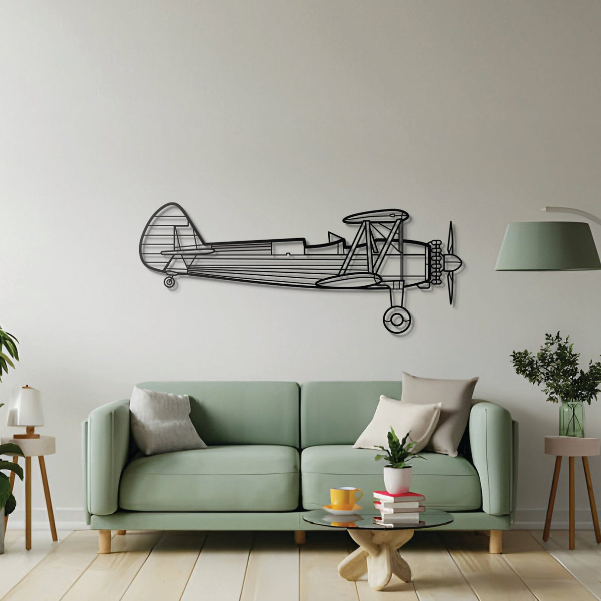 Stearman 75 Metal Aircraft Wall Art - NCP0136