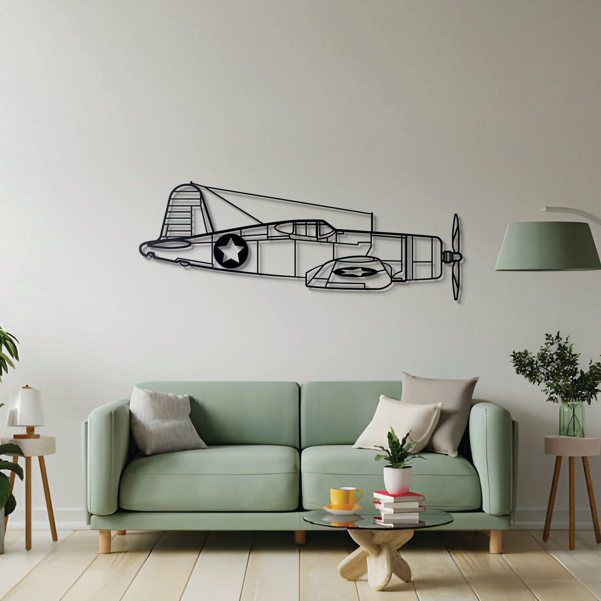 F4U Corsair Metal Aircraft Wall Art - NCP0072