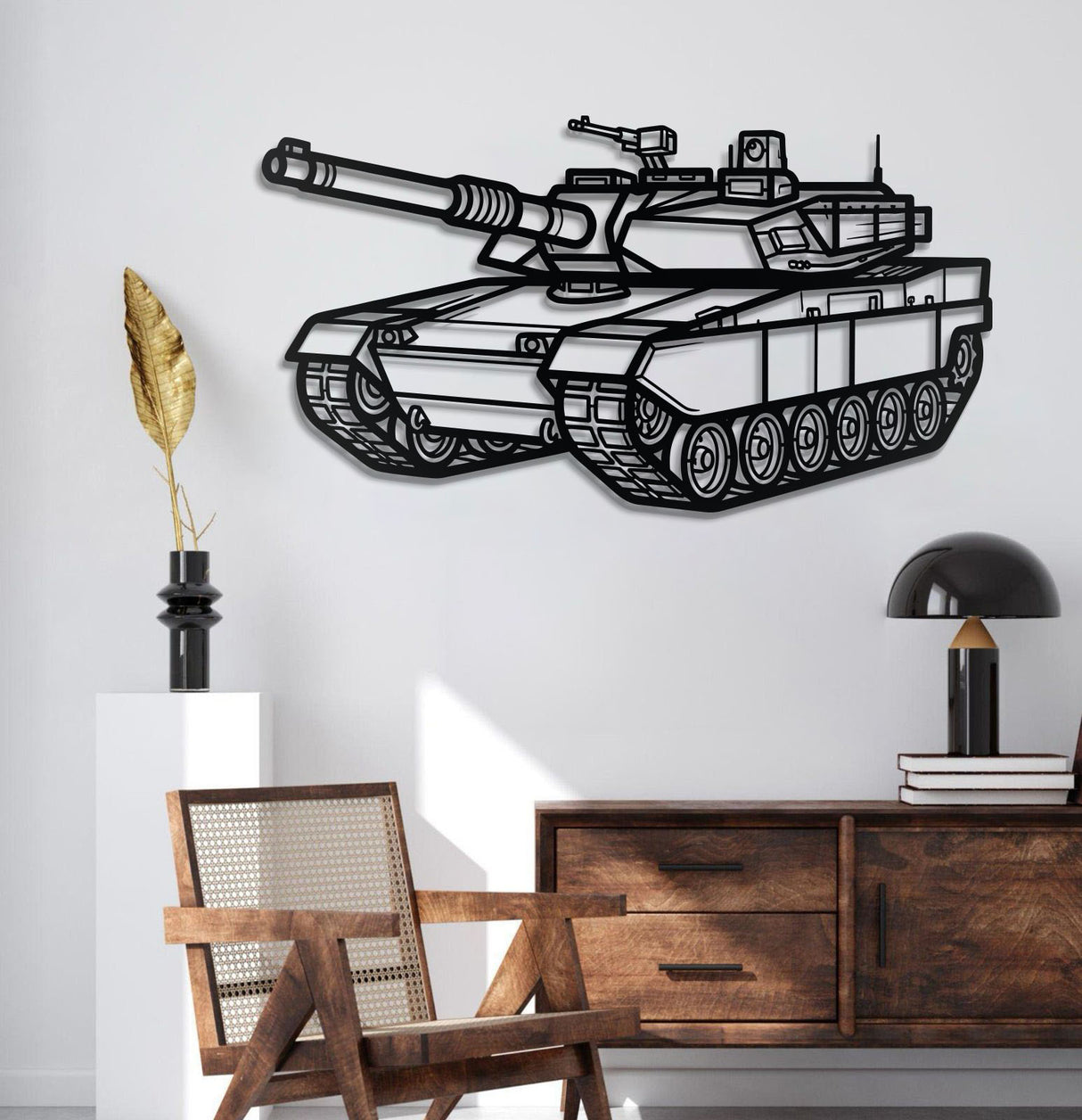 K2 Black Panther Metal Tank Wall Art - NCP0640
