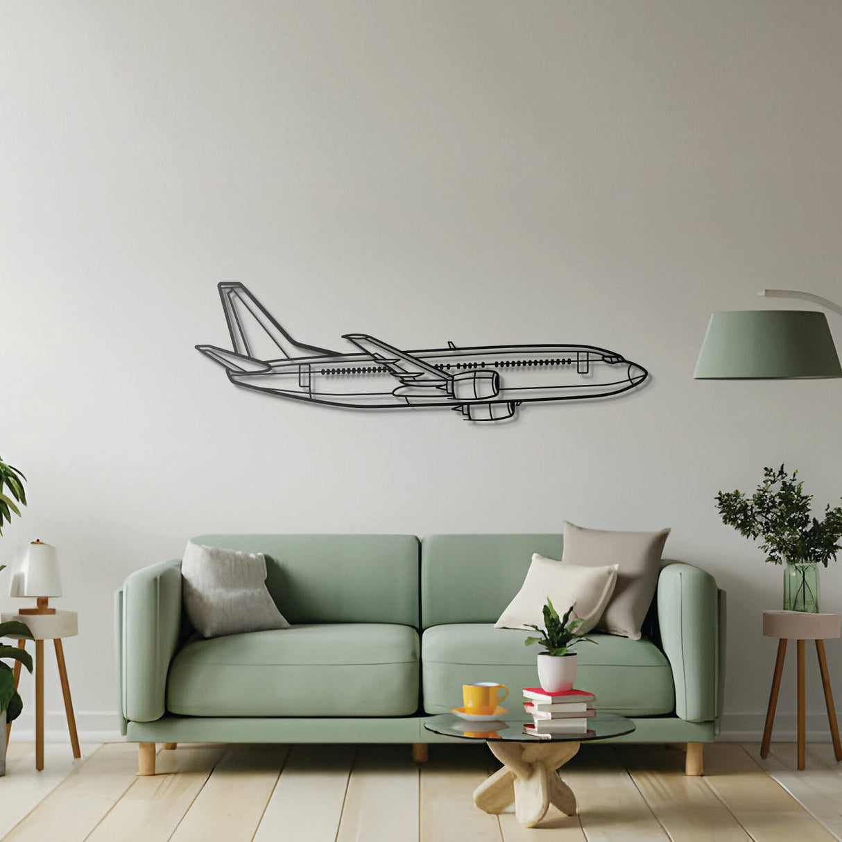 B737-300 Metal Aircraft Wall Art - NCP0215