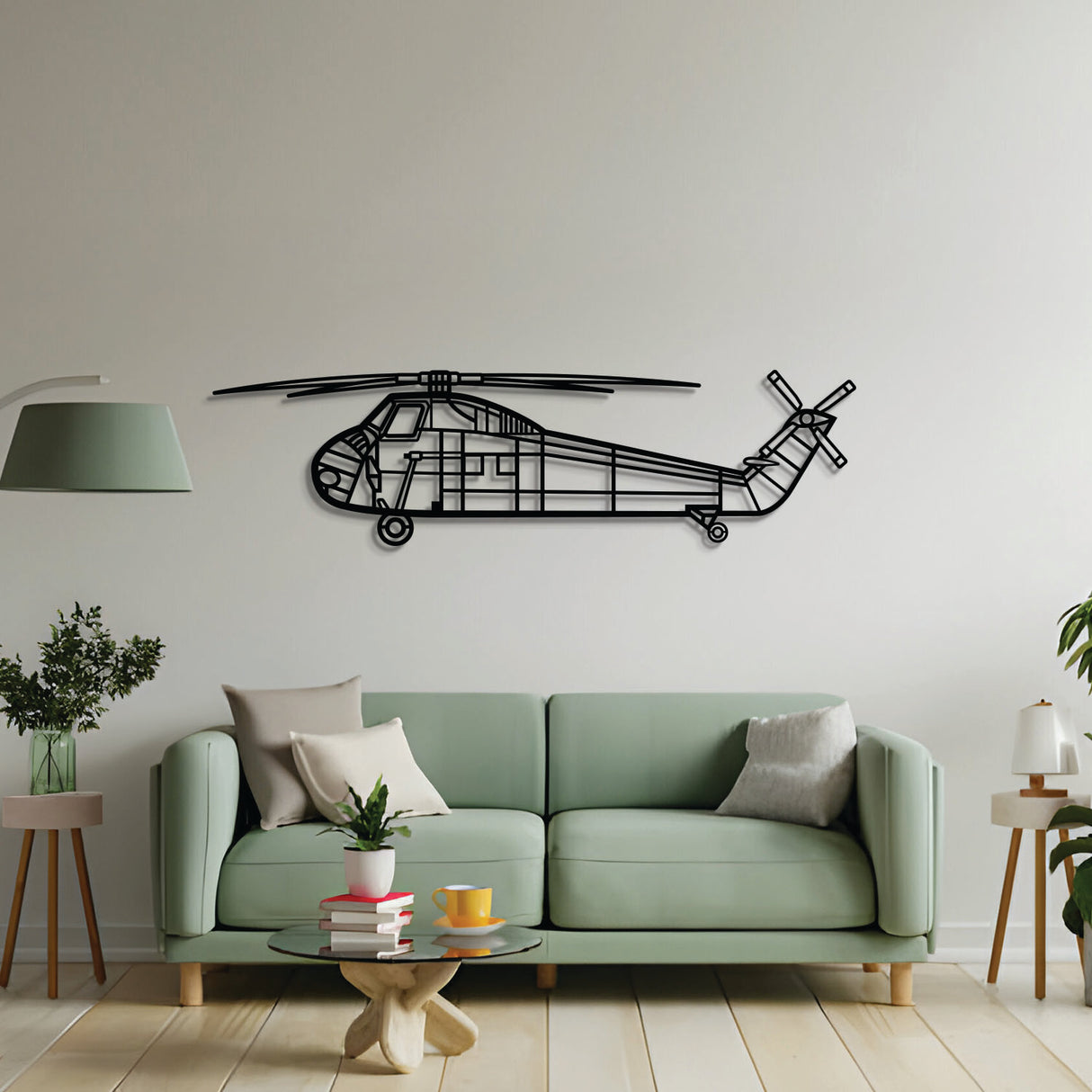 H-34 Metal Aircraft Wall Art - NCP0570