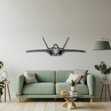 F-22 Raptor Front Metal Aircraft Wall Art - NCP0079