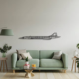 Concorde supersonic jet silhouette — premium laser‑cut steel, powder‑coated, elegant aviation décor for modern interiors