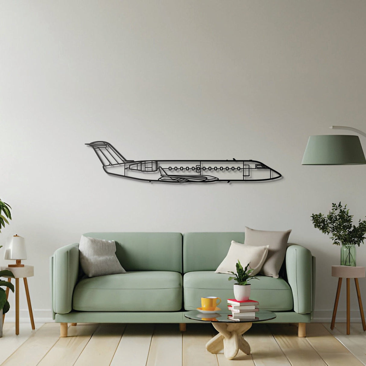 CRJ200 Metal Aircraft Wall Art - NCP0321