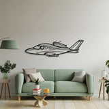 SF50 Vision Jet metal wall art – handcrafted personal jet silhouette ready to hang