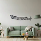 PC-12 Metal Aircraft Wall Art - NCP0117