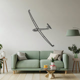 Glider Metal Aircraft Wall Art - NCP0178