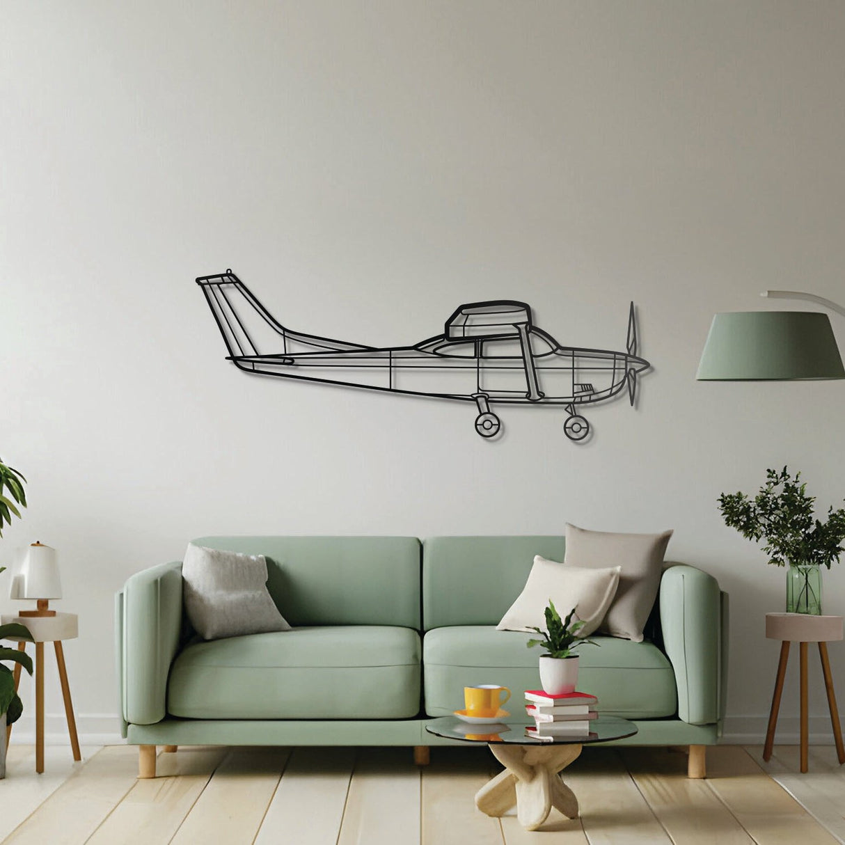 182H Skylane Metal Aircraft Wall Art - NCP0154