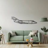 Falcon 20 Metal Aircraft Wall Art - NCP0477