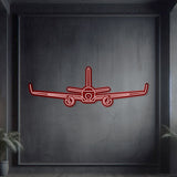 A320 Neo Front Metal Neon Aircraft Wall Art - NCN0008