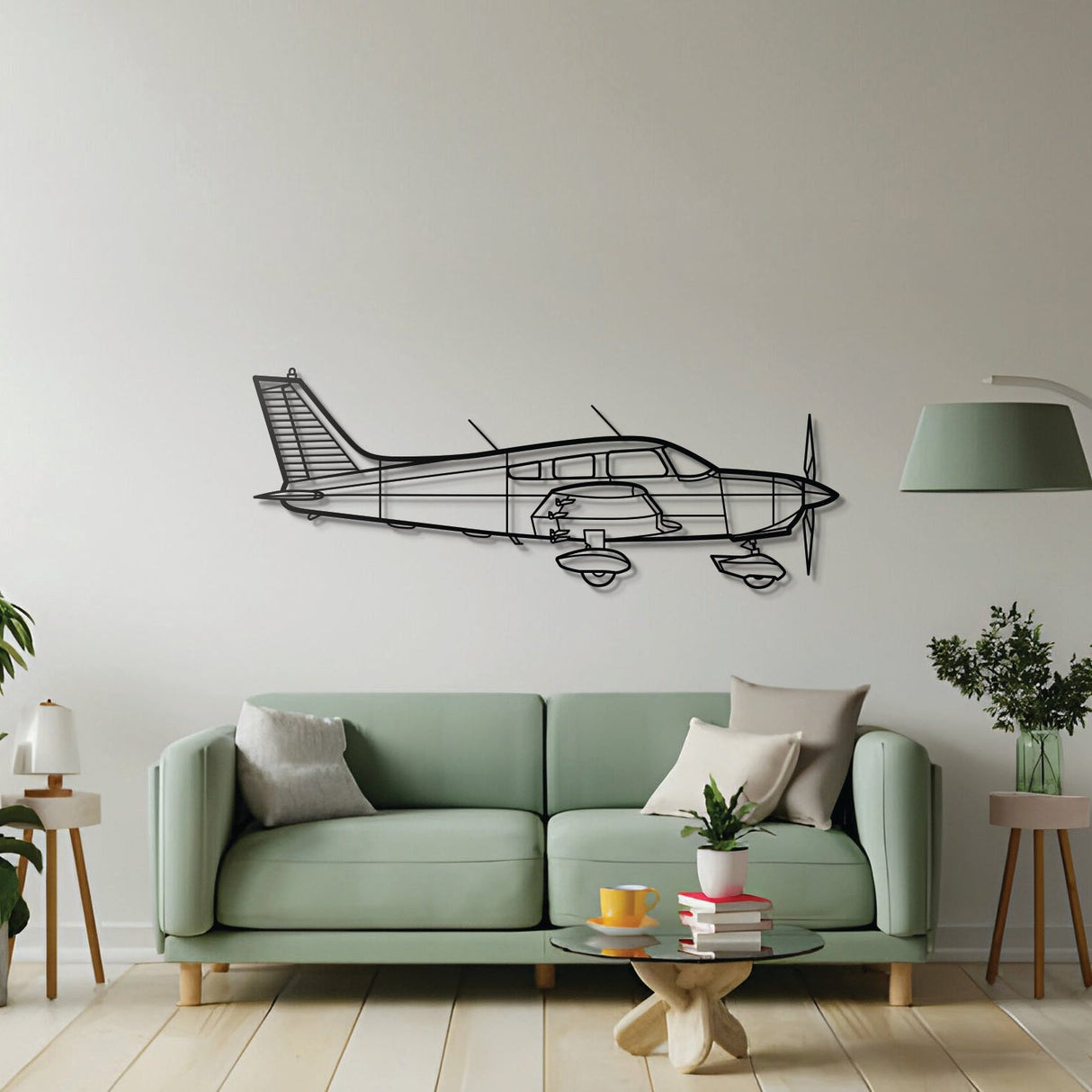 PA-28 Warrior Metal Aircraft Wall Art - NCP0114