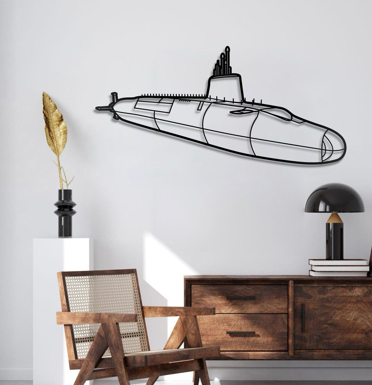 HMS Vanguard Metal Submarine Wall Art - NCP0651