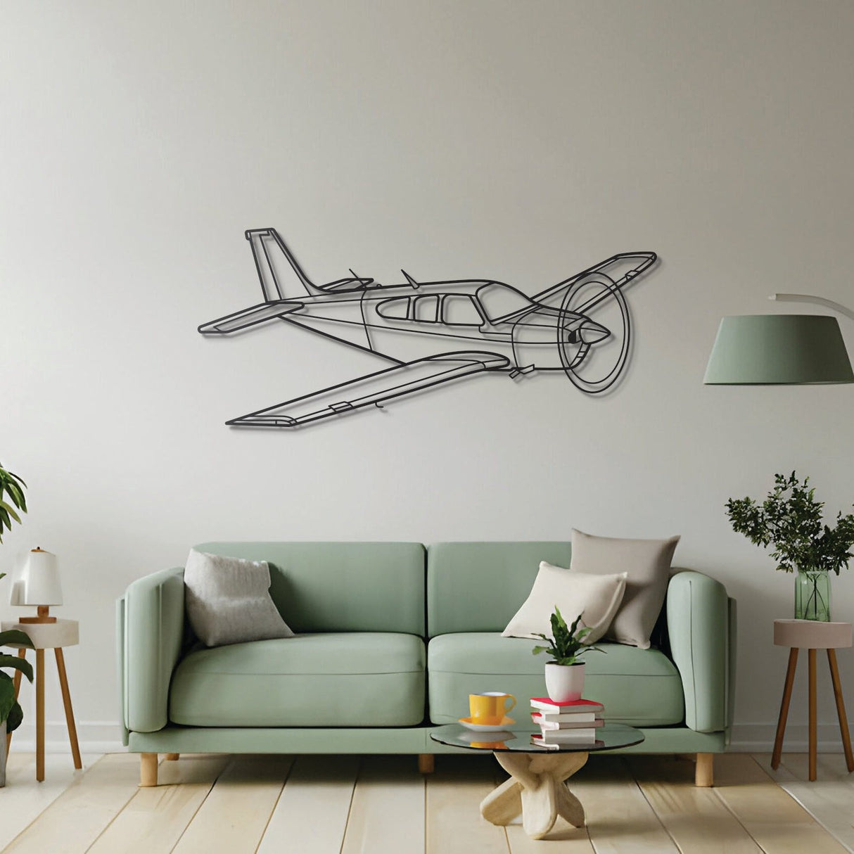 Bonanza F33C Angle Metal Aircraft Wall Art - NCP0369