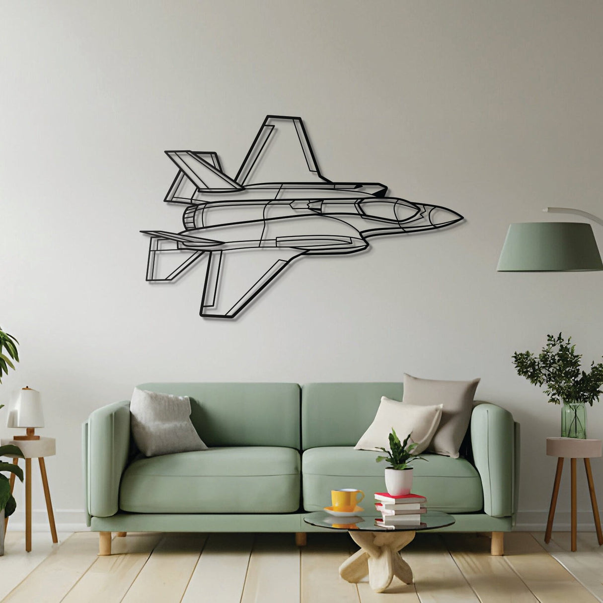 F-35A Lightning II Angle Metal Aircraft Wall Art - NCP0327