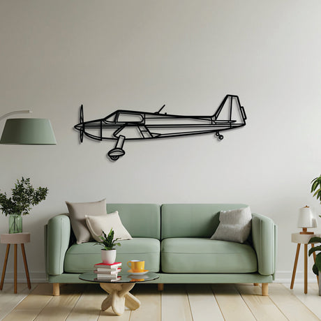 2 mm steel Bo 207 wall art, powder‑coated matte finish, floats approximately 1 cm off wall for dramatic 3D effect