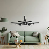2 mm steel KC‑10 Extender wall art, laser-cut matte finish, floats 1 cm off wall for dramatic 3D effect