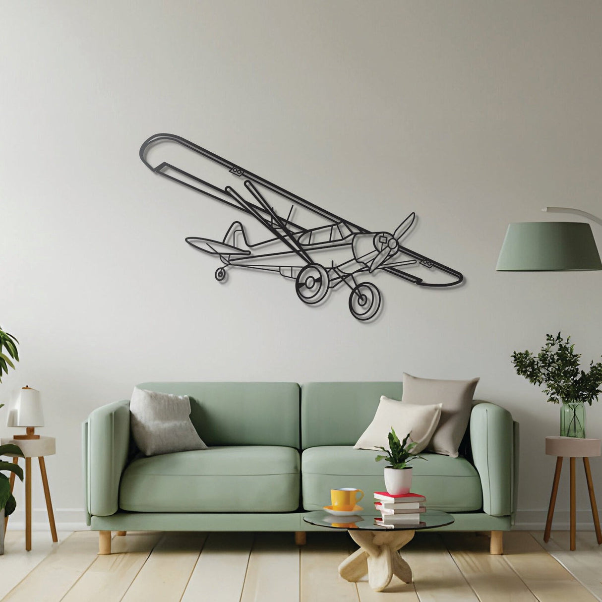 Super Cub Metal Aircraft Wall Art - NCP0139