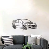 Lancer Evo IX Perspective Metal Car Wall Art - NC1131