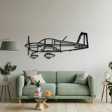 2 mm steel AA‑1C Lynx wall art, matte finish, floats ~1 cm off wall for a dramatic 3D effect