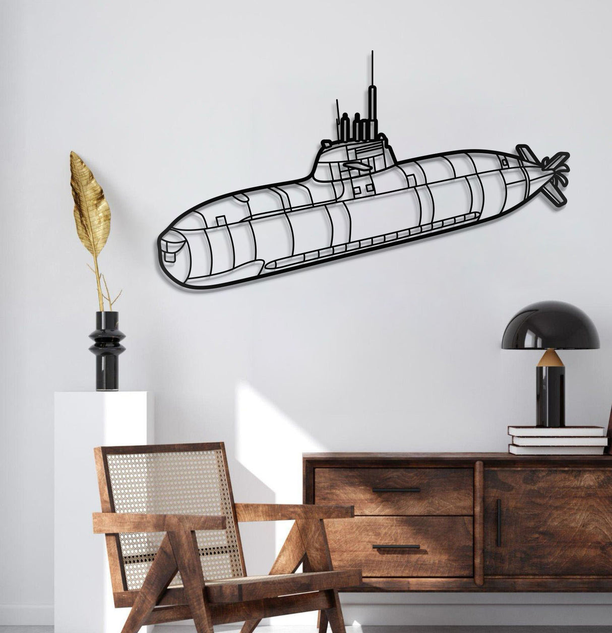 Type 212 Metal Submarine Wall Art - NCP0649