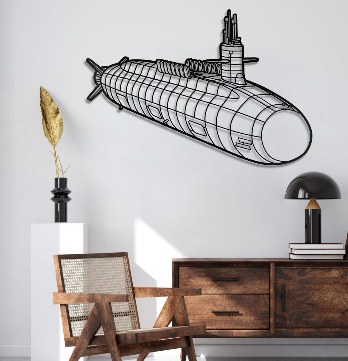 Columbia Class Metal Submarine Wall Art - NCP0646