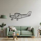 Jumper DIY metal wall decor – precision laser‑cut profile floating slightly off the wall for dimensional and aviation‑themed appeal