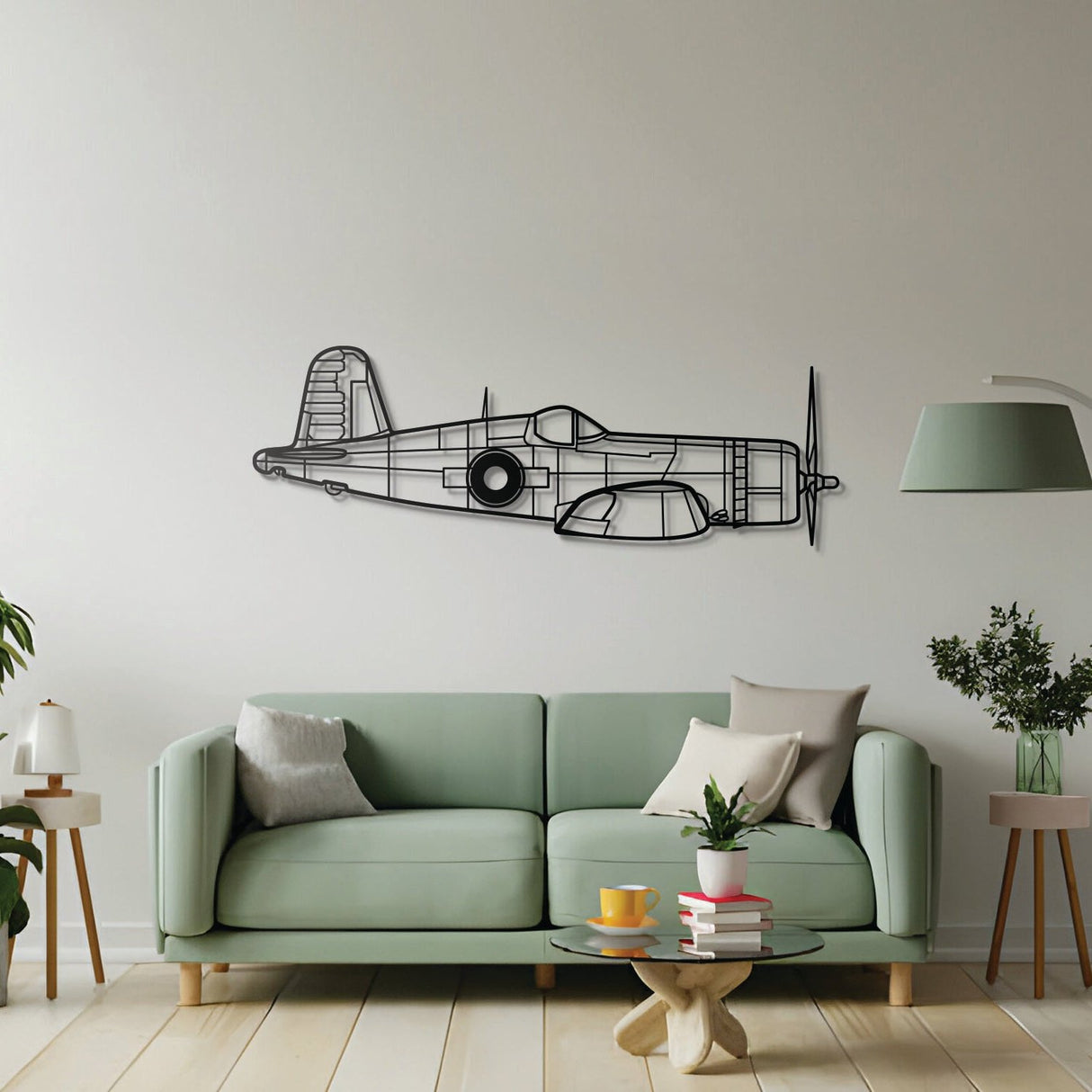 FG-1D Corsair Metal Aircraft Wall Art - NCP0227