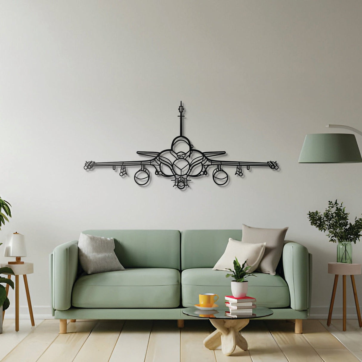 Rafale Front Metal Aircraft Wall Art - NCP0245