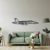 F-18 Hornet Metal Aircraft Wall Art - NCP0077