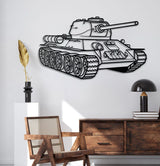 T-34 Metal Tank Wall Art - NCP0633