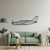 Matrix metal wall décor – precision laser‑cut silhouette floating slightly off the wall, honoring its reputation as a cabin‑class upgrade with smooth handling and long‑haul comfort