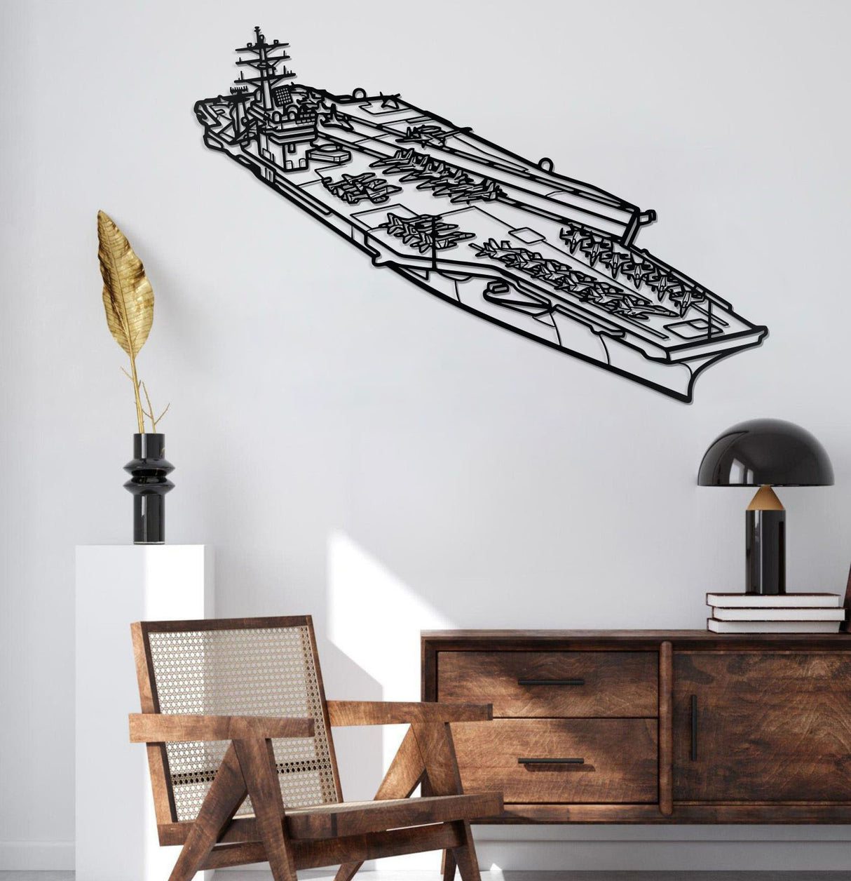 USS Nimitz (CVN-68) Metal Aircraft Carrier Wall Art - NCP0675