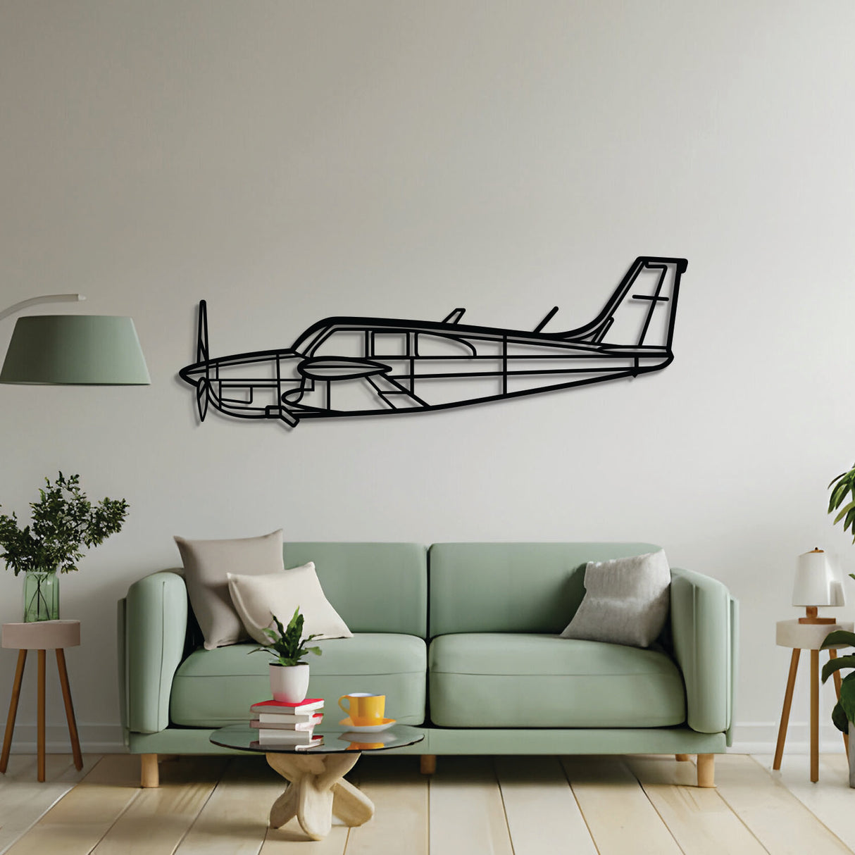 Debonair Metal Aircraft Wall Art - NCP0546