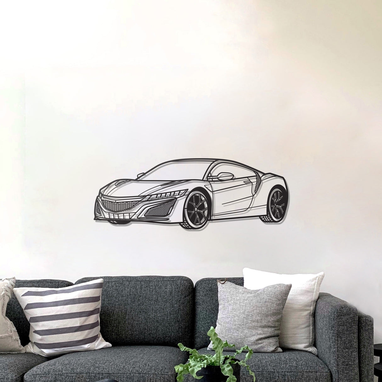 2017 NSX Perspective Metal Car Wall Art - NC1213